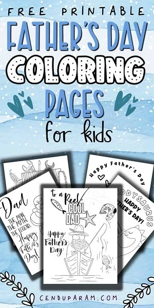 fathers day coloring pages free