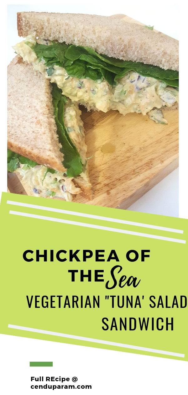 delicious easy vegetarian chickpea salad sandwich