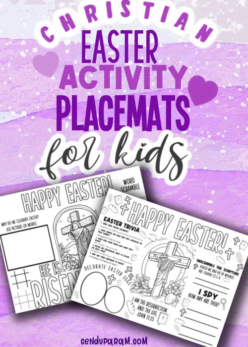 Christ Centered Easter activity bundle for kids