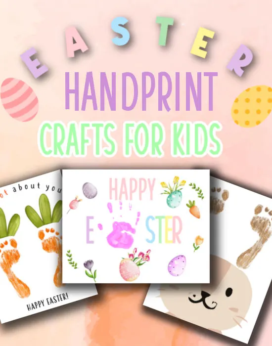 Easter handprint and footprint craft activities 