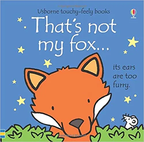 picture of a cartoon fox and little mouse for book cover of that's not my fox by Fiona watt