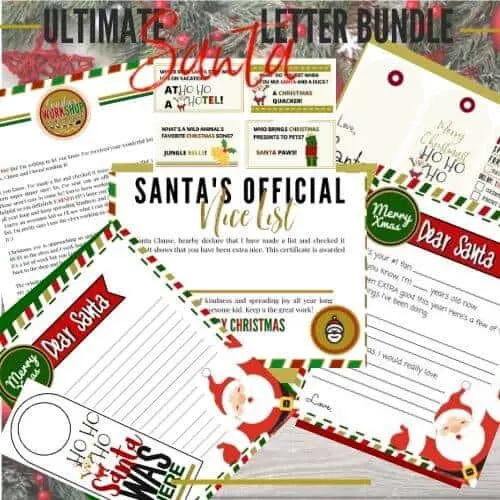 send a letter to santa templatae