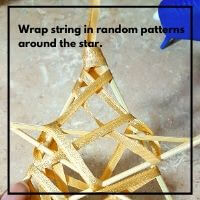 twine star ornament craft