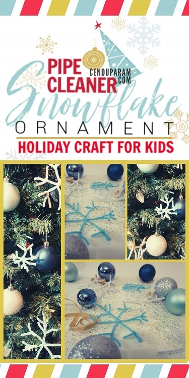 easy christmas ornament for kids using pipecleaner