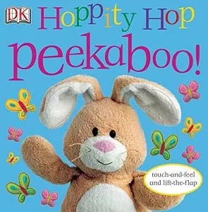 Easter bunny on cover of toddler Easter book