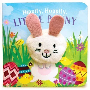 white easter bunny and easter eggs on book cover