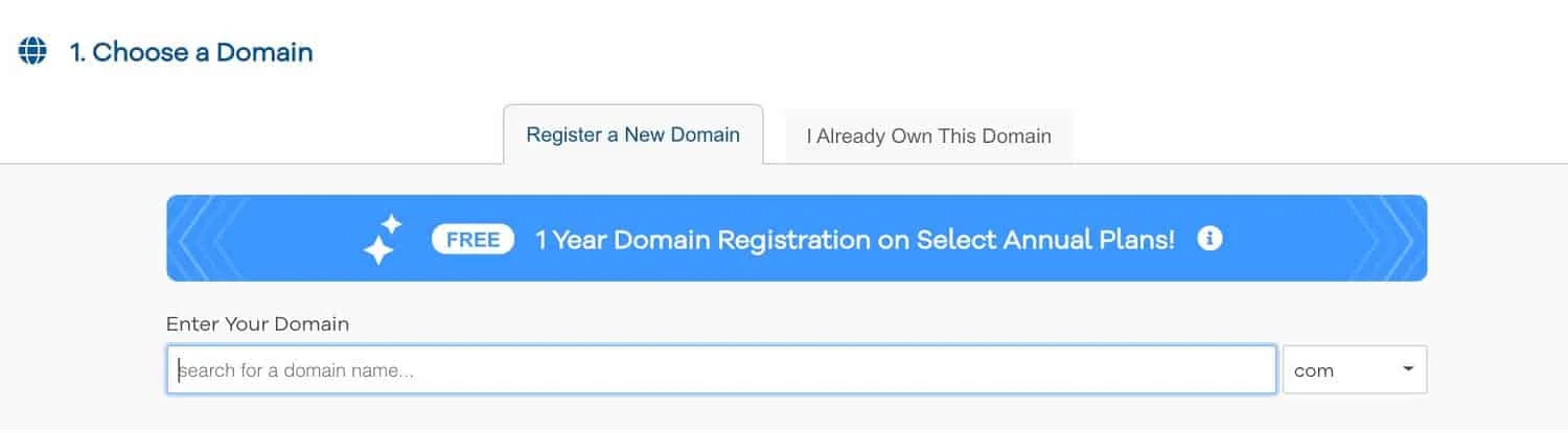 start a blog register domain name picture