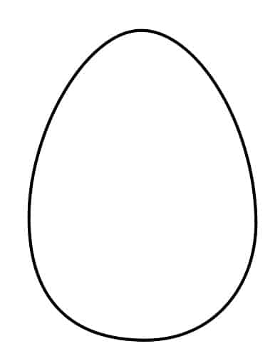 blank Easter Egg Template