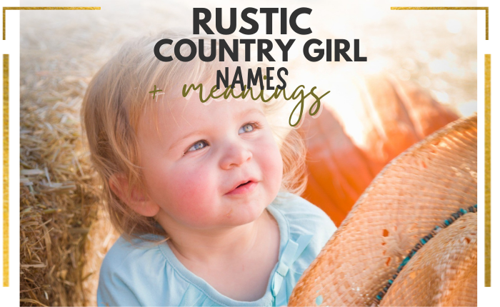 country baby girl holding cowboy hat