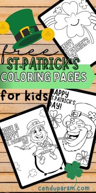 Cute St.Patrick's Day Coloring Pages pdf - Cenzerely Yours