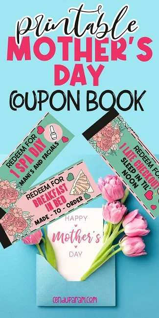 cute Mother's day coupons printable