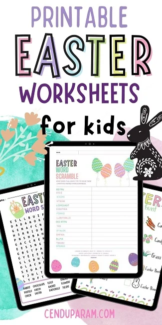 free Easter worksheets for kids printable