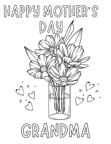 Mothers Day Coloring Pages Grandma