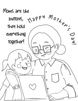 Mothers Day Coloring Page Free Printable – Cenzerely Yours