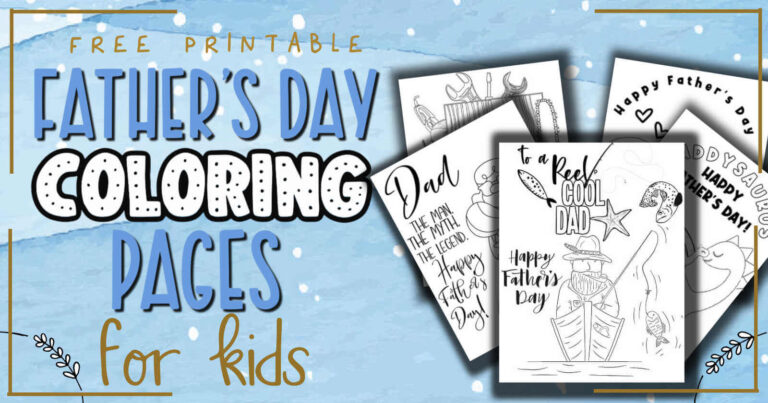 fathers day coloring sheet printable