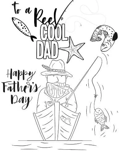 Free Father's Day Printable Coloring Sheets » Homemade Heather