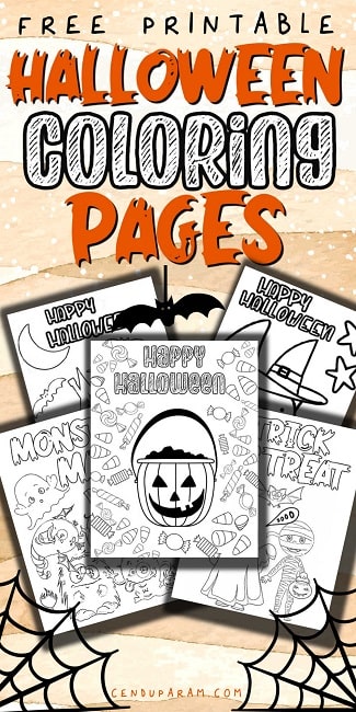 halloween coloring pages kids