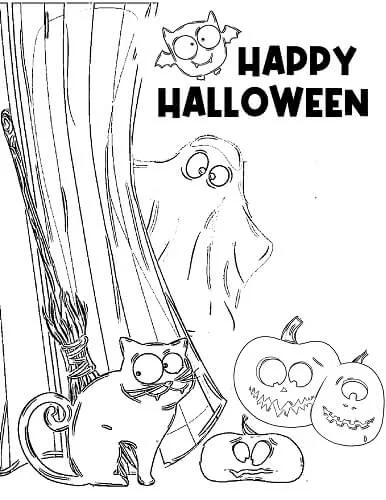 51  Animal Coloring Pages Halloween Best