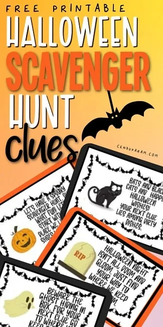 Halloween scavenger hunt ideas 