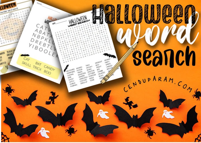 Halloween word search puzzles free