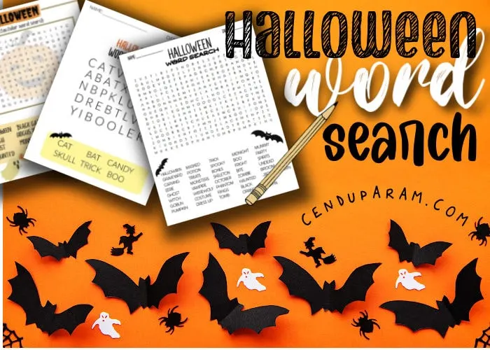 Halloween word search puzzles free