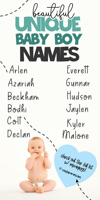 unique boy names from a-z