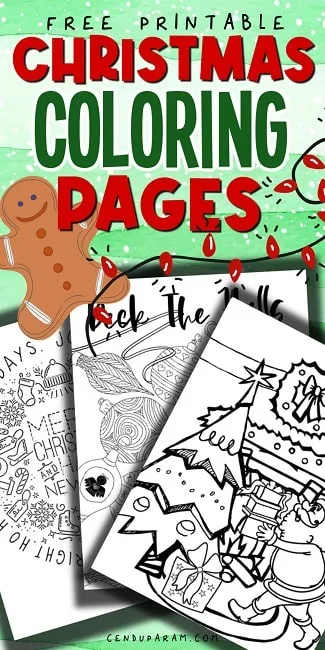 christmas coloring pages free pdf