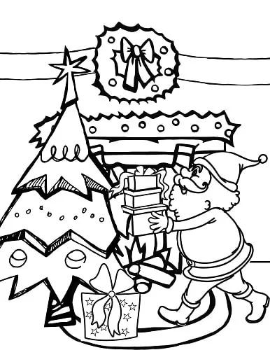 xmas coloring pages for kids