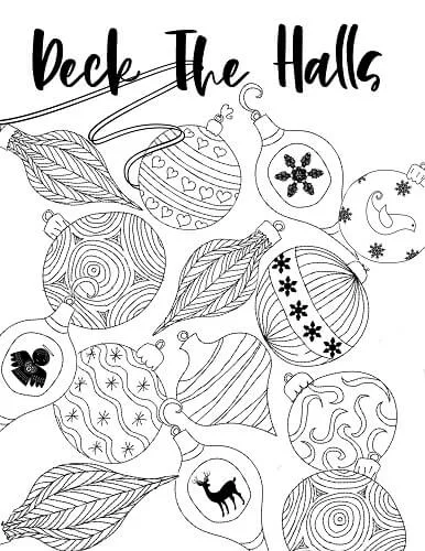 advanced printable christmas coloring pages