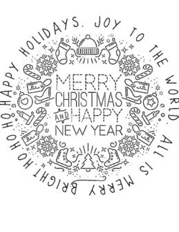 Printable Christmas Coloring Pages PDF – Cenzerely Yours