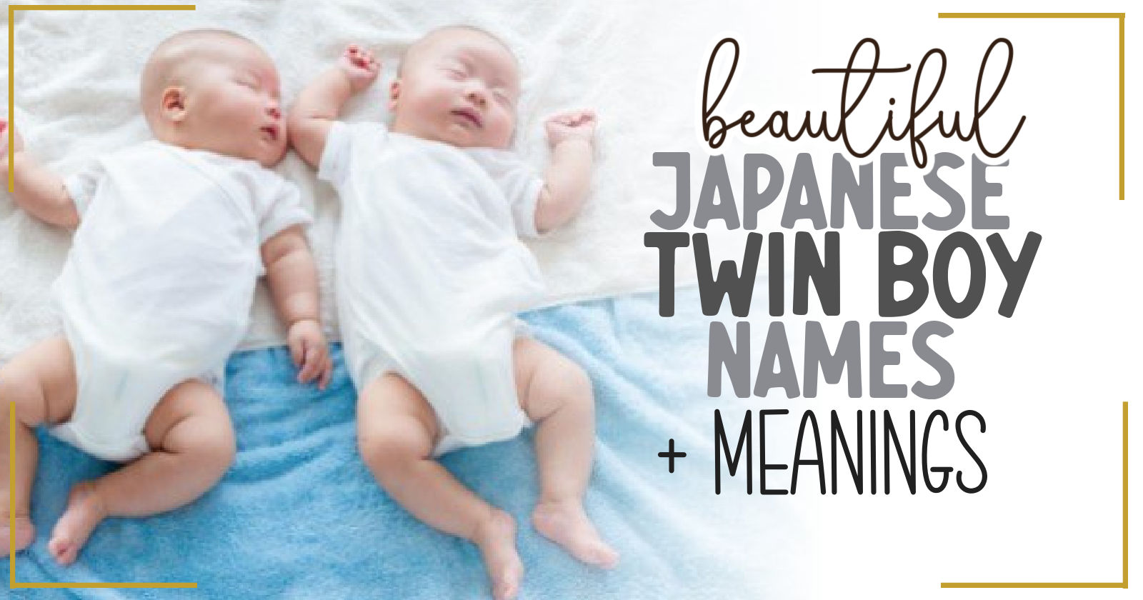 Japanese Twin Names For Boy And Girl