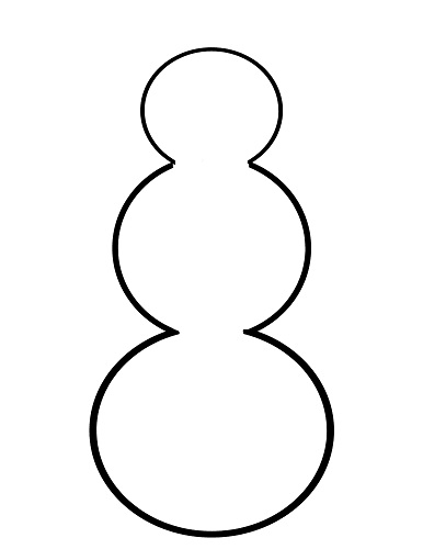 blank snowman template printable