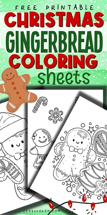 free printable gingerbread man coloring sheets for kids