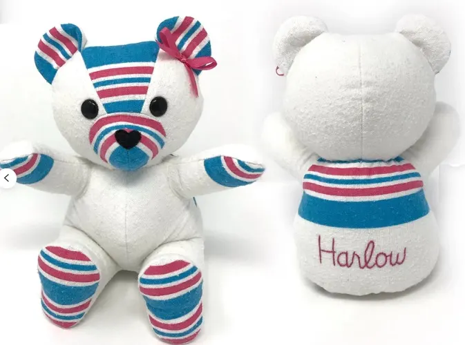 keepsake memory bear for baby's first Christmas