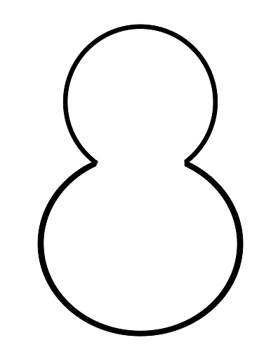 snowman template printable