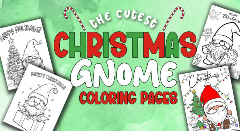 Christmas Gnome Coloring Pages
