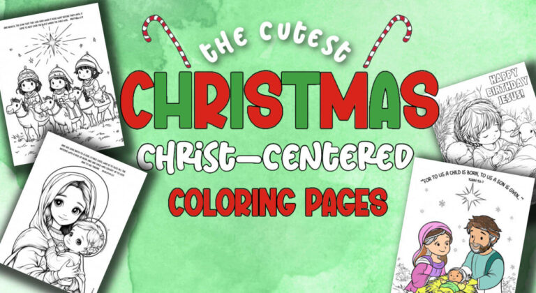 cute Christian Christmas coloring pages