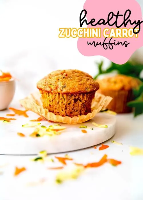 easy make ahead pregnancy snack ideas. healthy zucchini carrot muffins