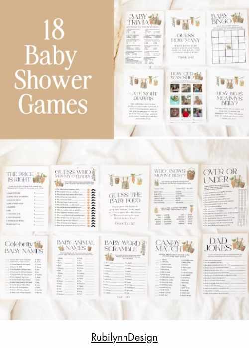 locally grown baby shower games