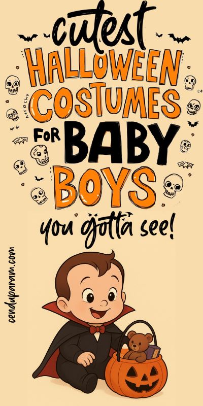 cute cartoon of baby dressed in vampire costume and ittle cutest halloween costumes for baby boys