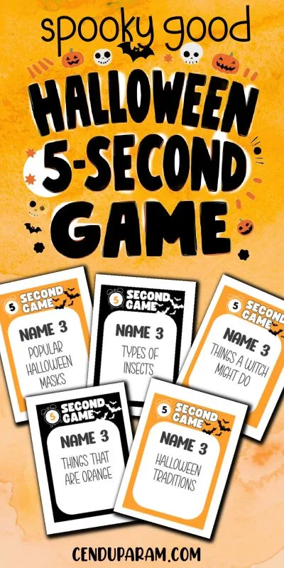 halloween party game for kids 5 second rule