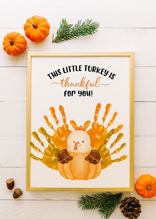 cute Thanksgiving Turkey Handprint Craft