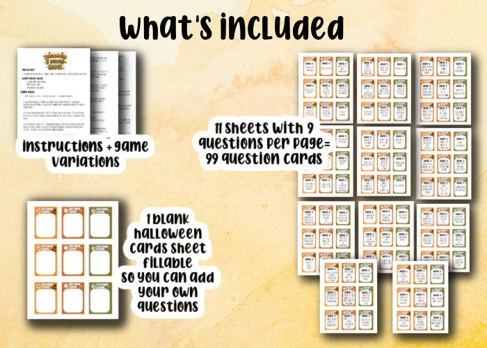 mock up of what's included in the 5 secoond game bundle