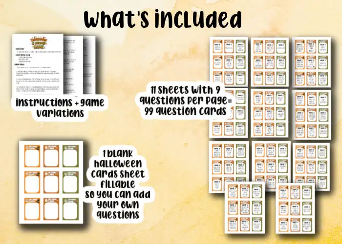 mock up of what's included in the 5 secoond game bundle