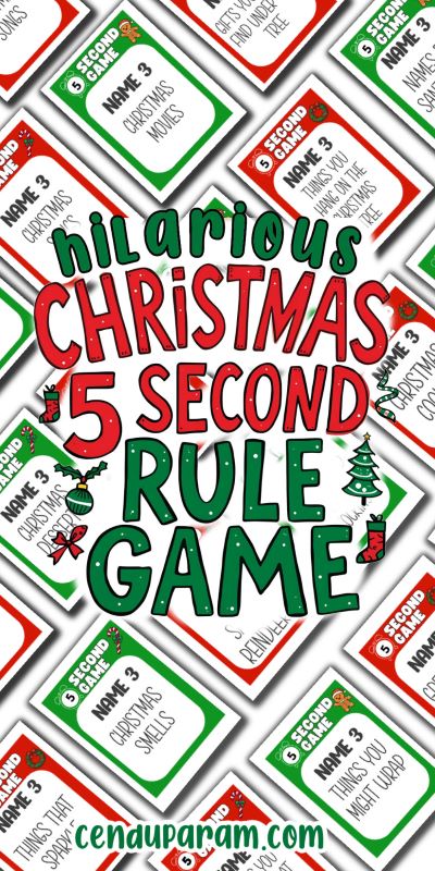mock up of christmas party game