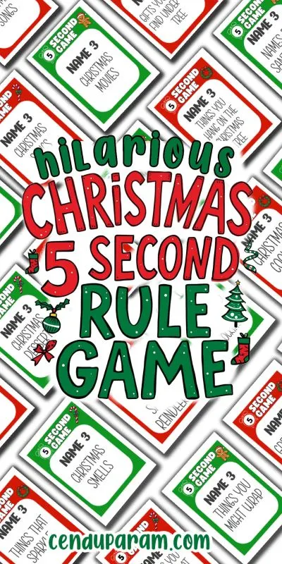 mock up of christmas party game