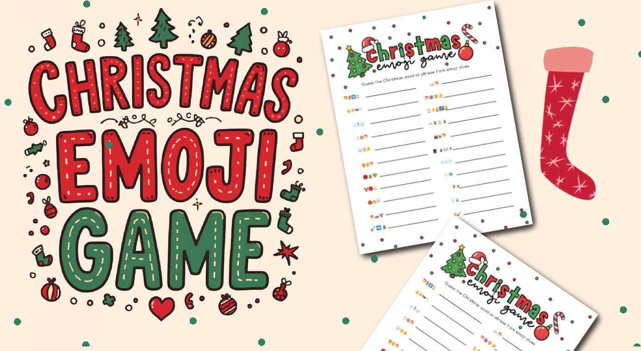 fun christmas emoji game printable