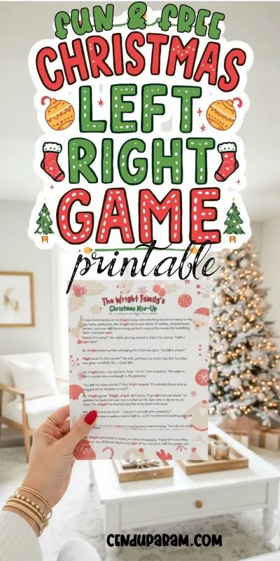 christmas left right game mock up