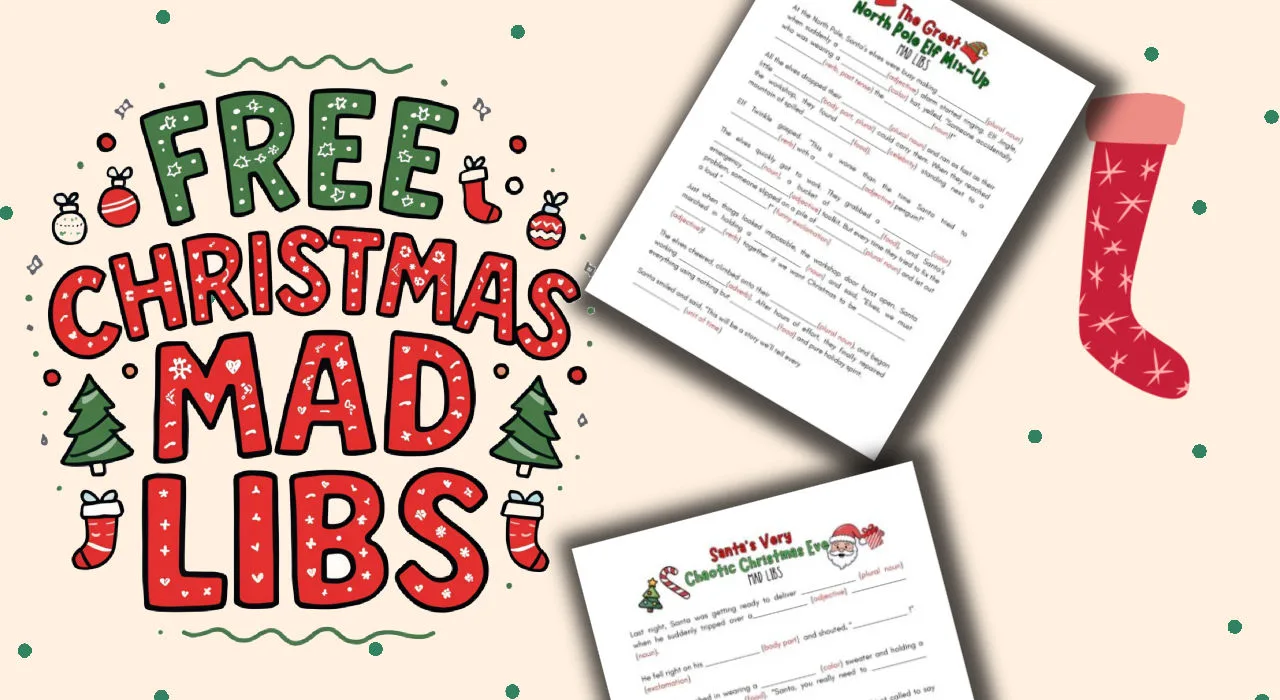 free printable Christmas mad libs