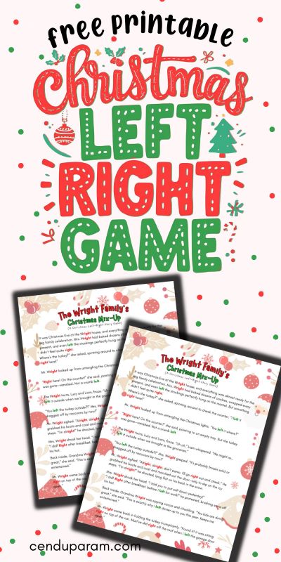 mock up of christmas party game for gift exchange